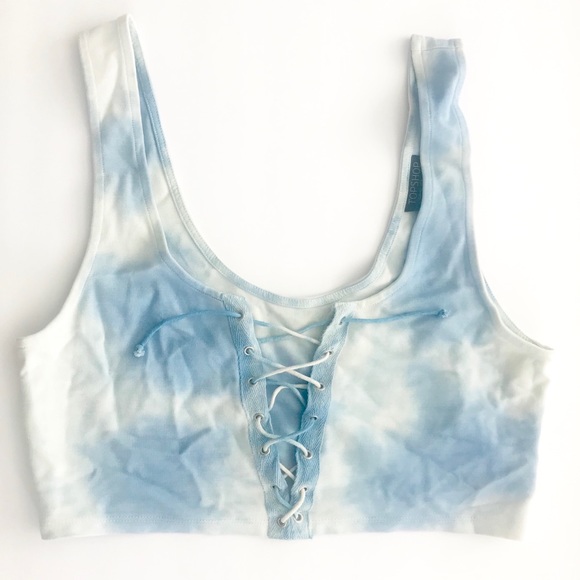 Topshop Other - 2/$32 NWOT TOPSHOP Tie Dye Lace-Up Bralet US 8
